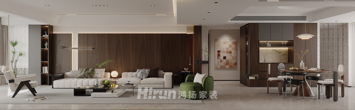 翡翠年華200㎡雅致現代大平層 裝修案例效果圖-2
